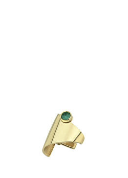 Pırlantalı Kadın Altın Kıkırdak Küpesi